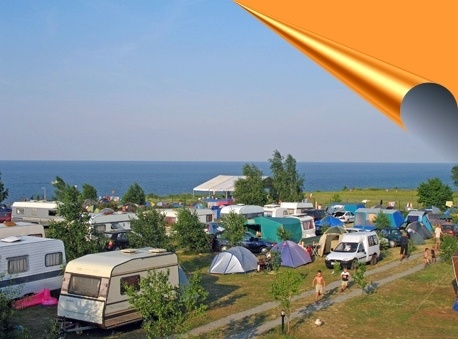 Camping & pole namiotowe "Pomarańczowe" 