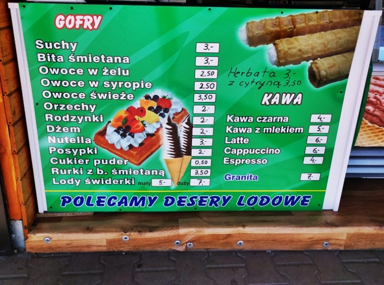 Lody & Gofry na Mickiewicza Zapraszamy na pyszne desery! 